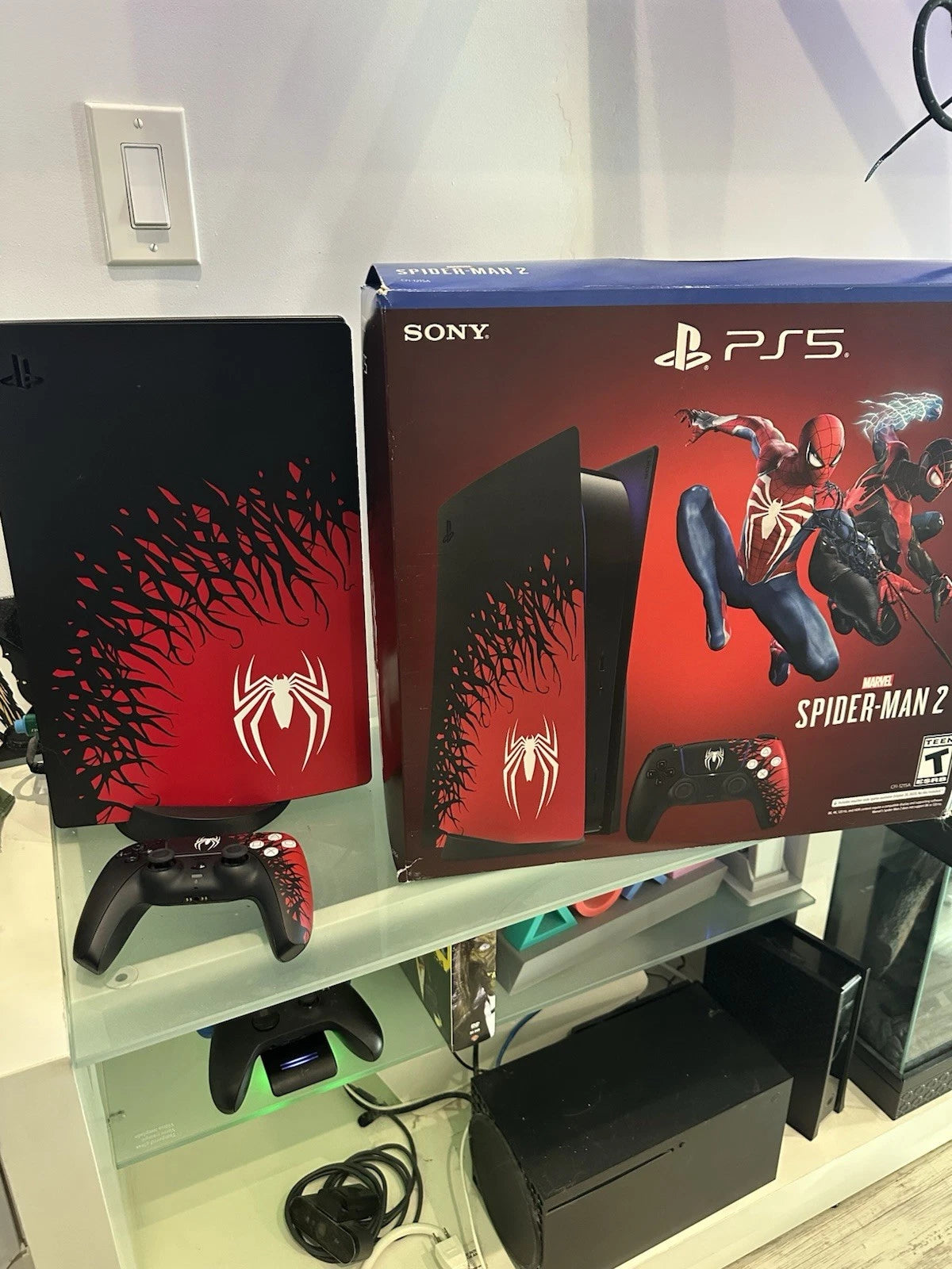 Sony PS5 Blu-Ray Edition Console Spider-Man 2 Limited Edition Bundle (with box)